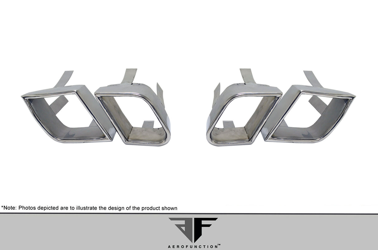 2011-2014 Porsche Cayenne AF-4 Exhaust Tips - 4 Piece (S)