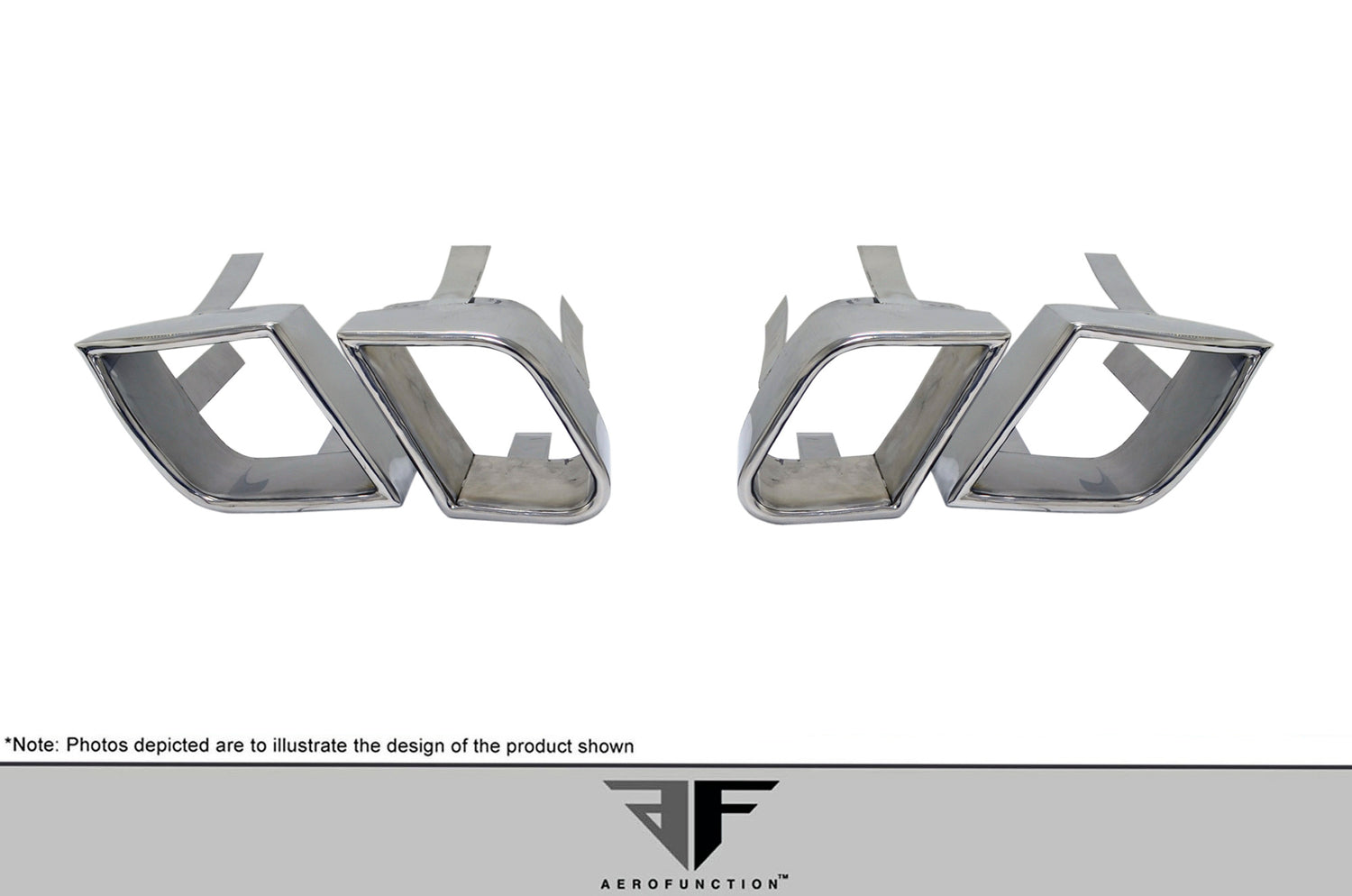 2011-2014 Porsche Cayenne AF-4 Exhaust Tips - 4 Piece (S)