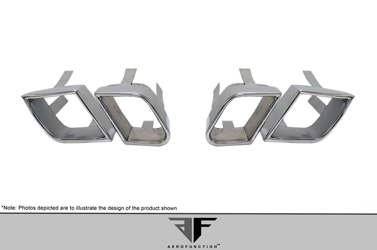 2011-2014 Porsche Cayenne AF-4 Style Exhaust Tips - 4 Piece