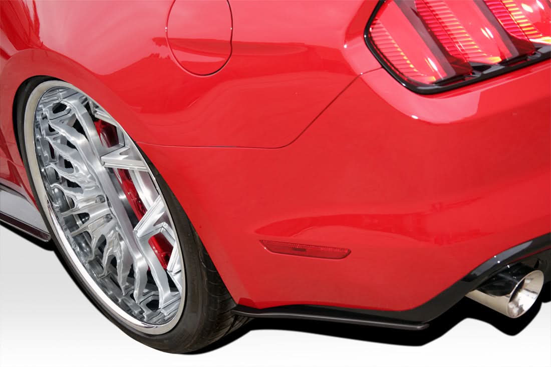 2015-2017 Ford Mustang GT Concept Style Rear Add Ons Spat Extensions - FRP