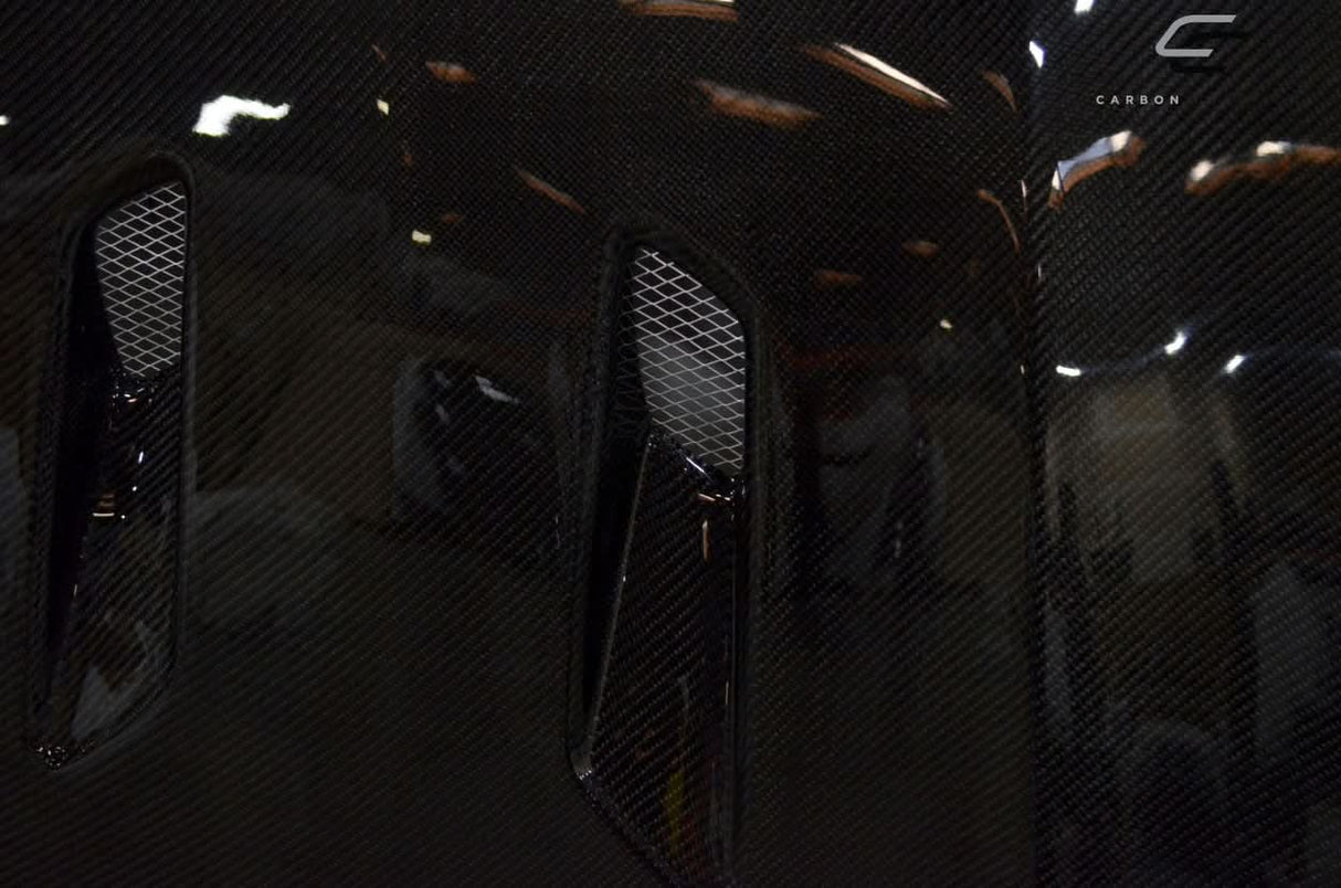 2012-2014 Mercedes C Class Black Series Look Hood - Carbon Fiber