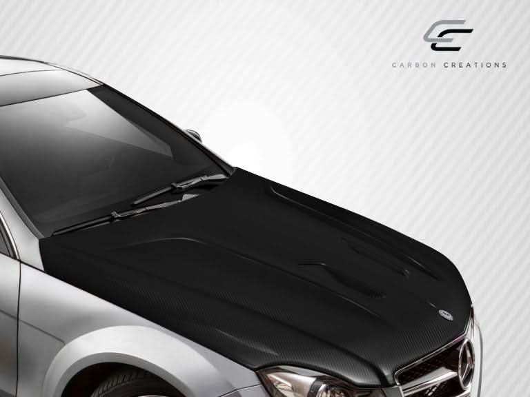 2012-2014 Mercedes C Class Black Series Look Hood - Carbon Fiber