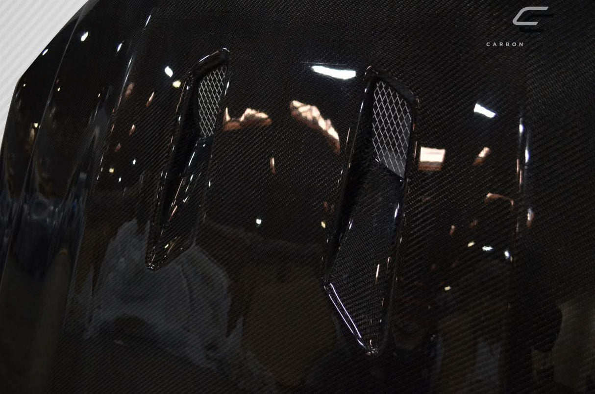 2008-2011 Mercedes C63 W204 Black Series Look Hood - Carbon Fiber