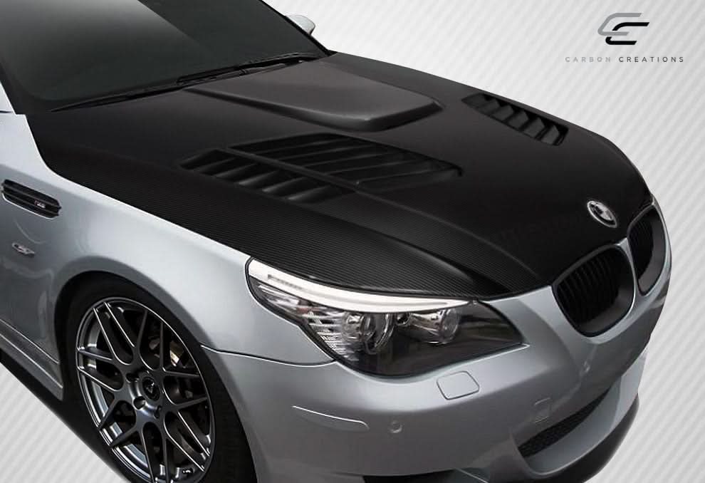 2004-2010 BMW 5 Series E60 GTR Look Hood - Carbon Fiber