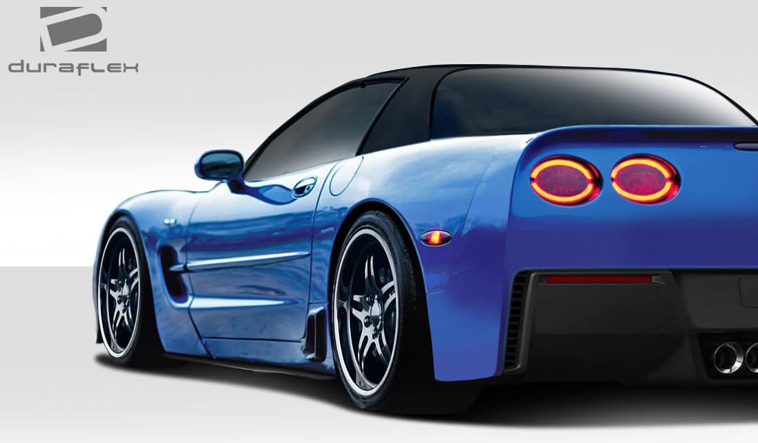 1997-2004 Chevrolet Corvette C5 Stingray Z Style Side Skirt Splitters - FRP