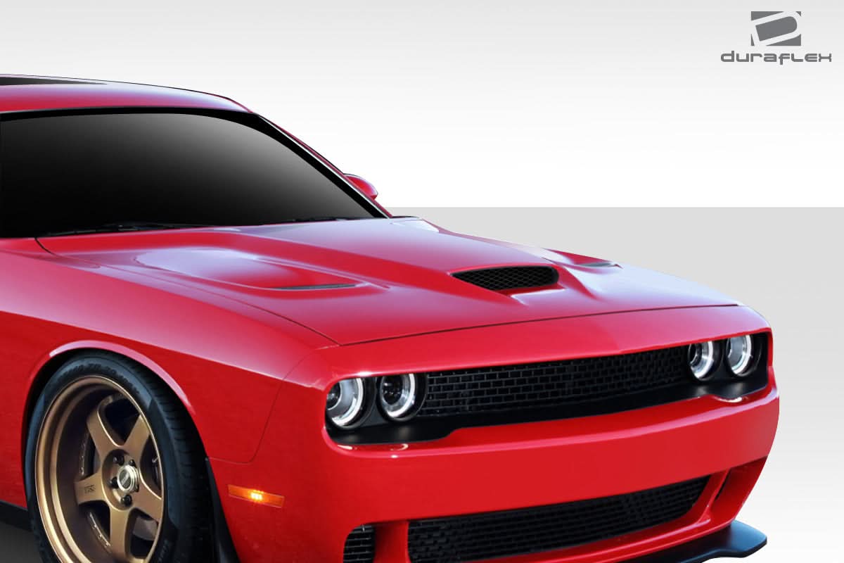 2008-2023 Dodge Challenger Hellcat Look Hood - 1 Piece - FRP
