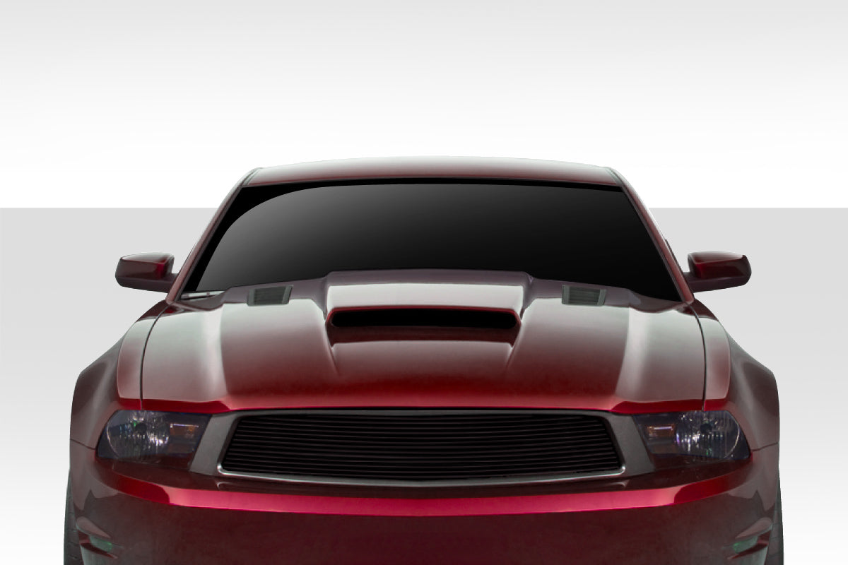 2010-2012 Ford Mustang CVX Version 3 Style Hood - 3 Piece - FRP