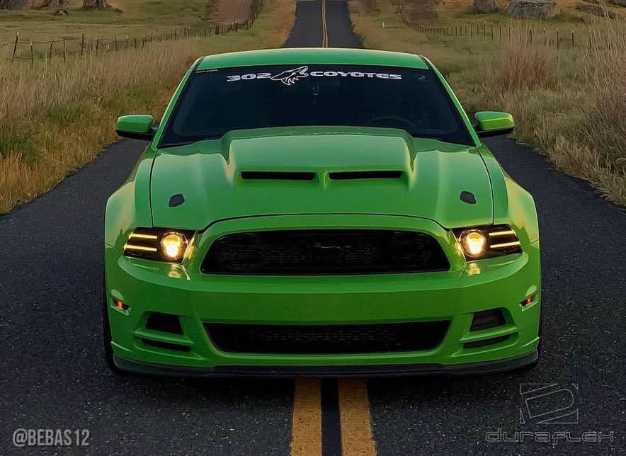 2013-2014 Ford Mustang CVX Version 2 Style Hood - FRP