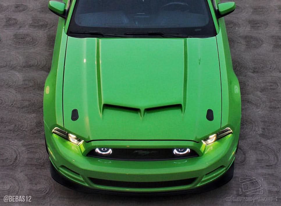 2013-2014 Ford Mustang CVX Version 2 Style Hood - FRP
