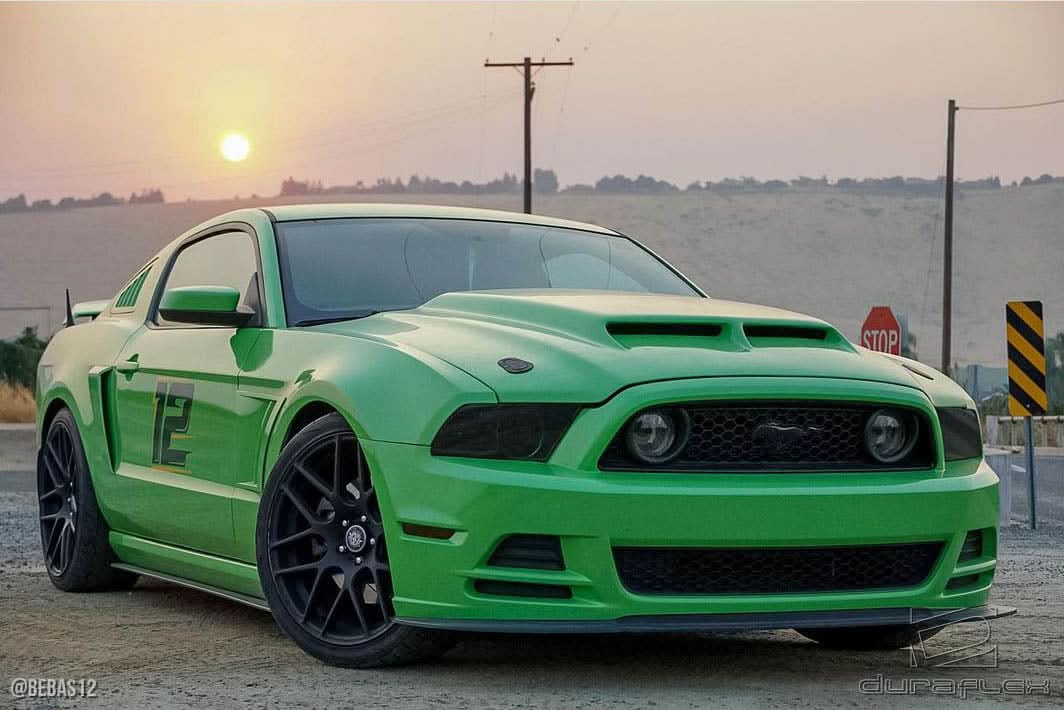 2013-2014 Ford Mustang CVX Version 2 Style Hood - FRP