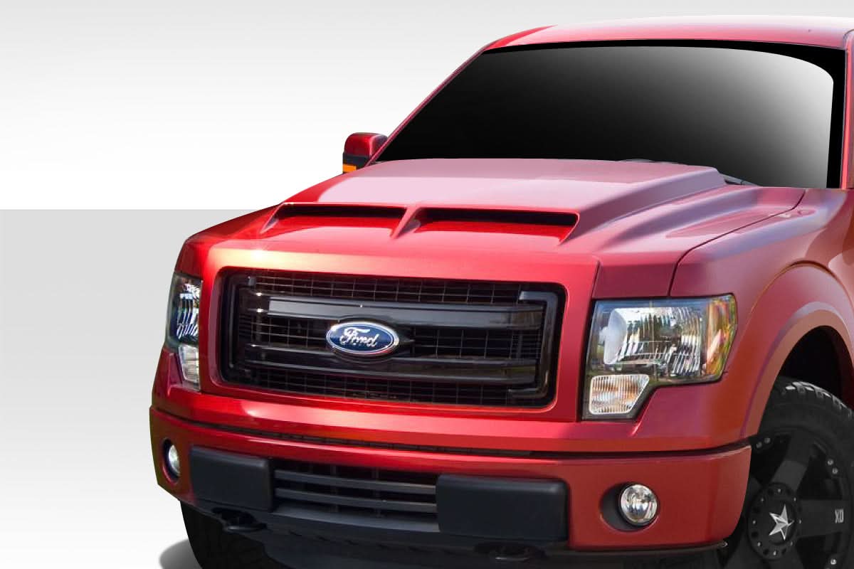2009-2014 Ford F-150 GT500 Style Hood - 1 Piece - FRP