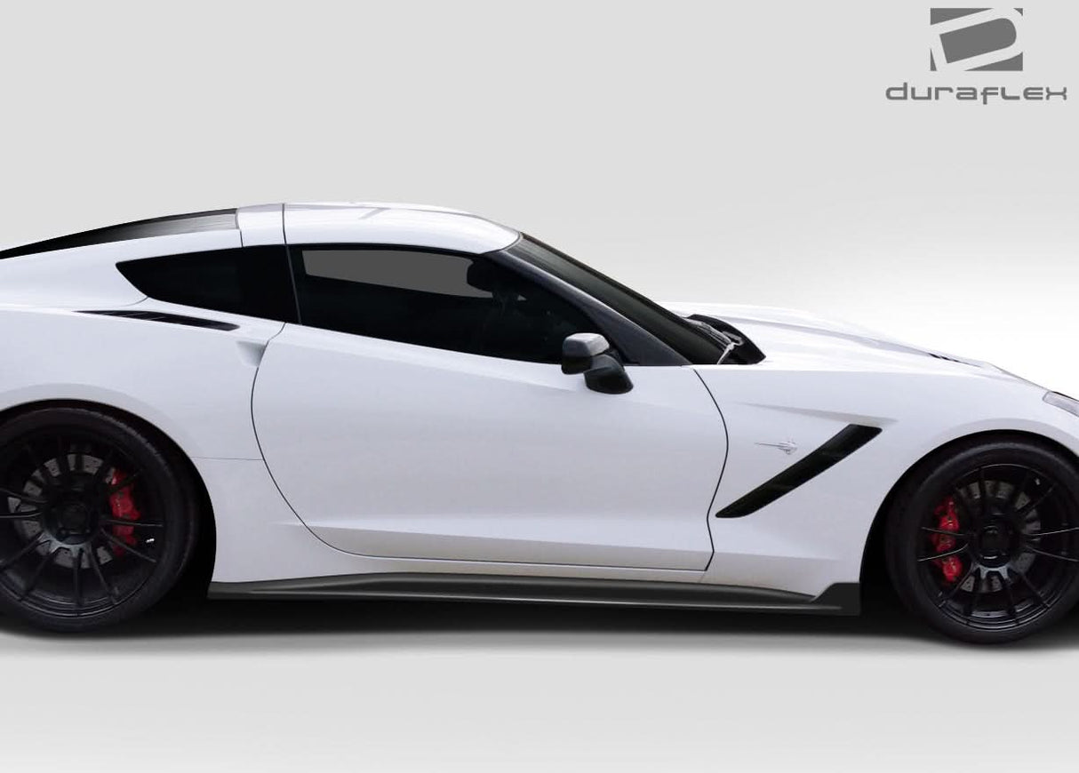 2014-2019 Chevrolet Corvette C7 GT Concept Style Side Splitters - FRP