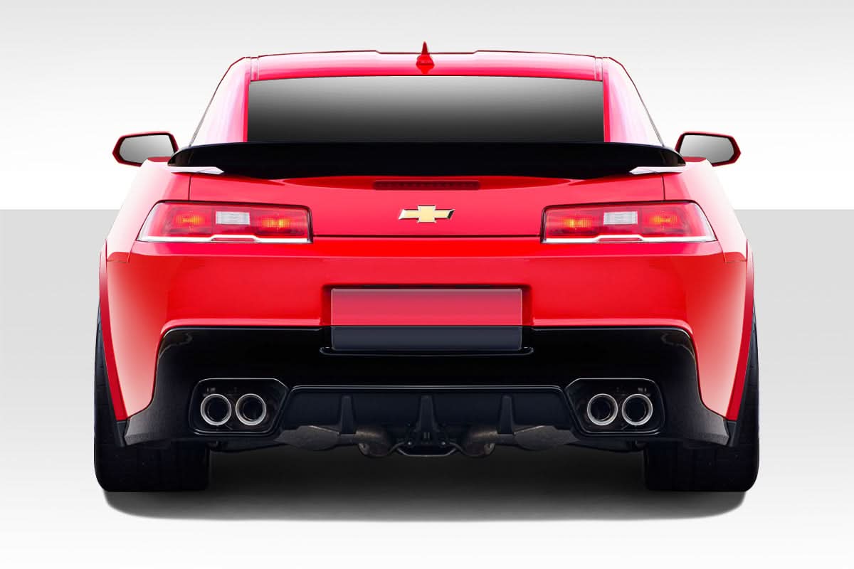 2014-2015 Chevrolet Camaro Z28 Look Rear Bumper Cover - 1 Piece - FRP