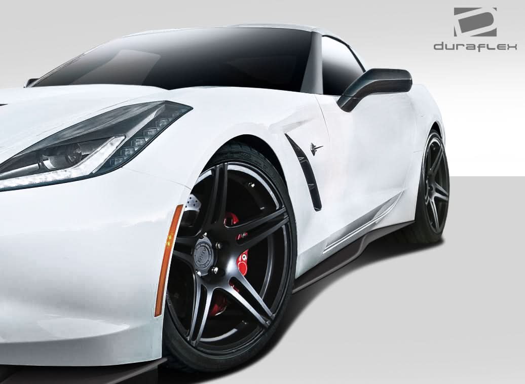 2014-2019 Chevrolet Corvette C7 Thunderbolt Style Side Splitters - FRP