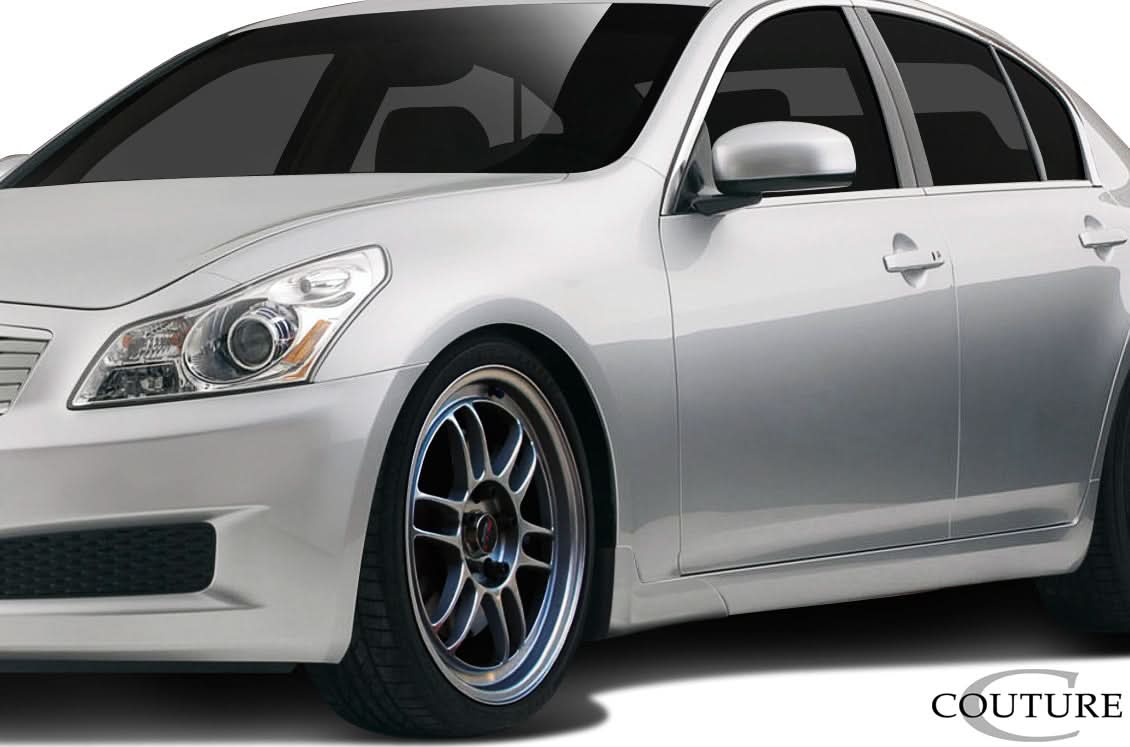 2007-2009 Infiniti G Sedan Vortex Style Side Add Ons - Polyurethane