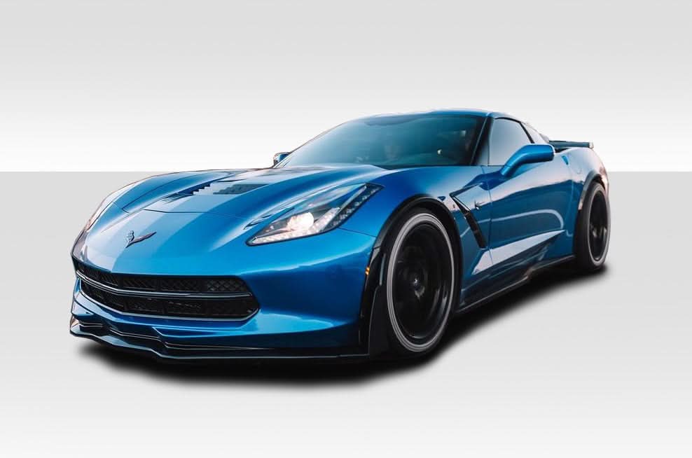 2014-2019 Chevrolet Corvette C7 ZR-C Style Fender Flares 4 Piece - FRP