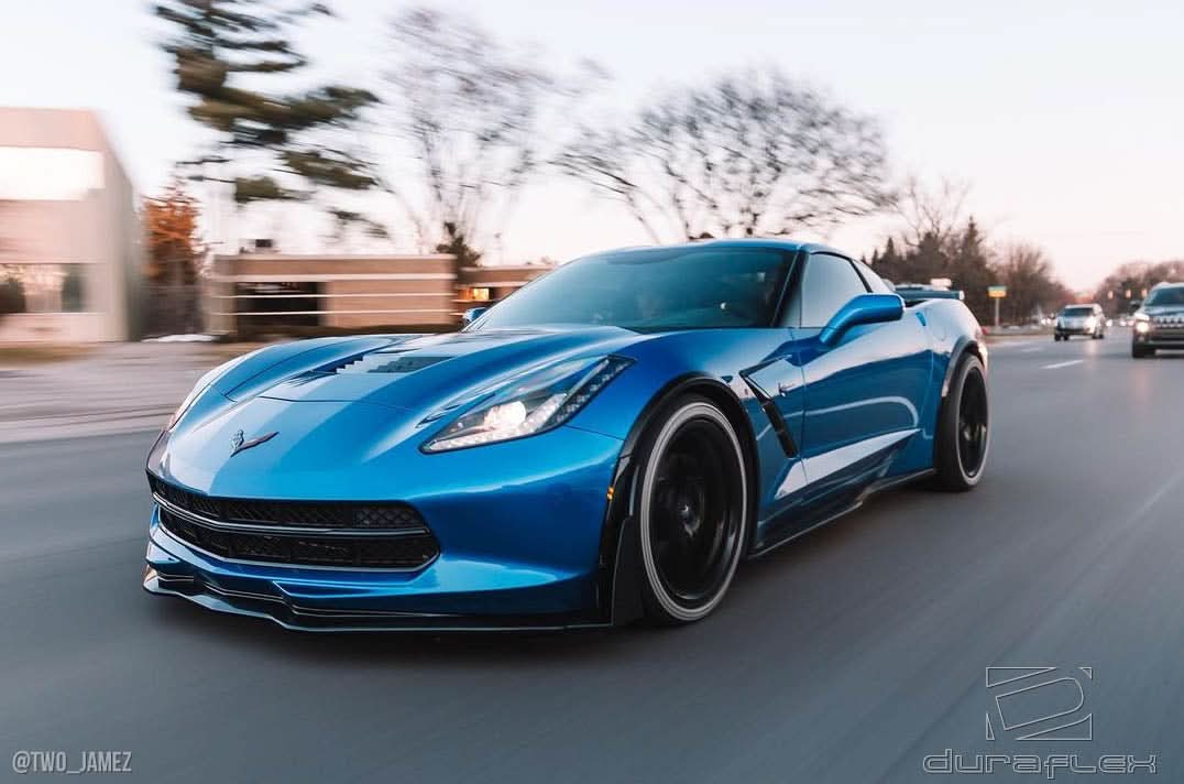 2014-2019 Chevrolet Corvette C7 ZR-C Style Fender Flares 4 Piece - FRP