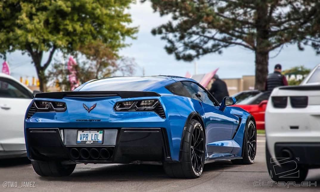 2014-2019 Chevrolet Corvette C7 ZR-C Style Fender Flares 4 Piece - FRP