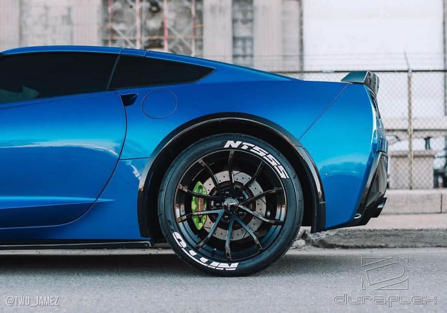 2014-2019 Chevrolet Corvette C7 ZR-C Style Fender Flares 4 Piece - FRP