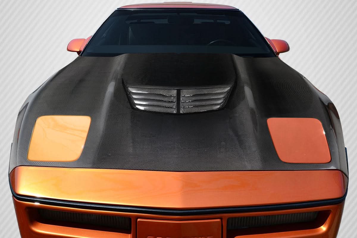 1985-1996 Chevrolet Corvette Stingray Z Style Hood - Carbon Fiber