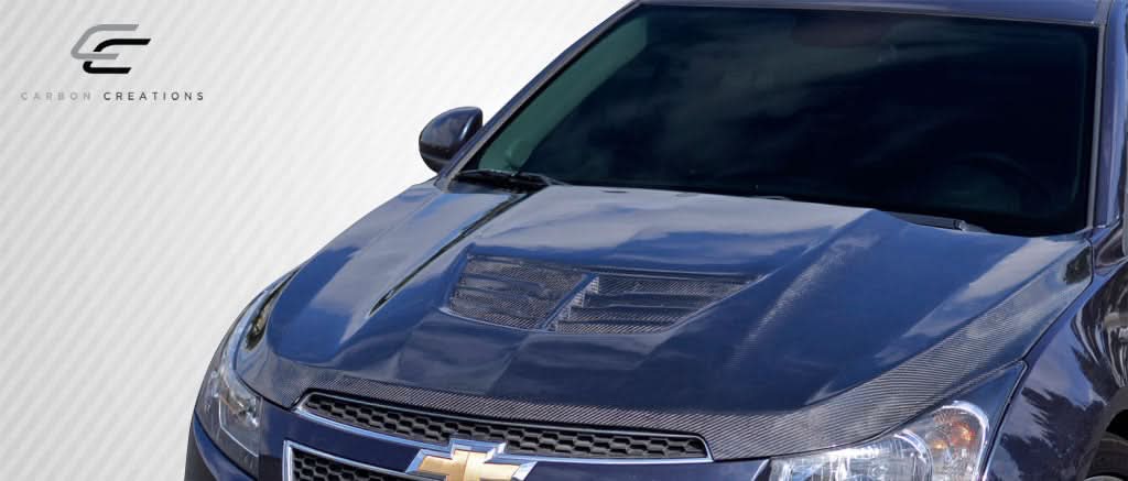 2011-2015 Chevrolet Cruze Stingray Z Style Hood - Carbon Fiber