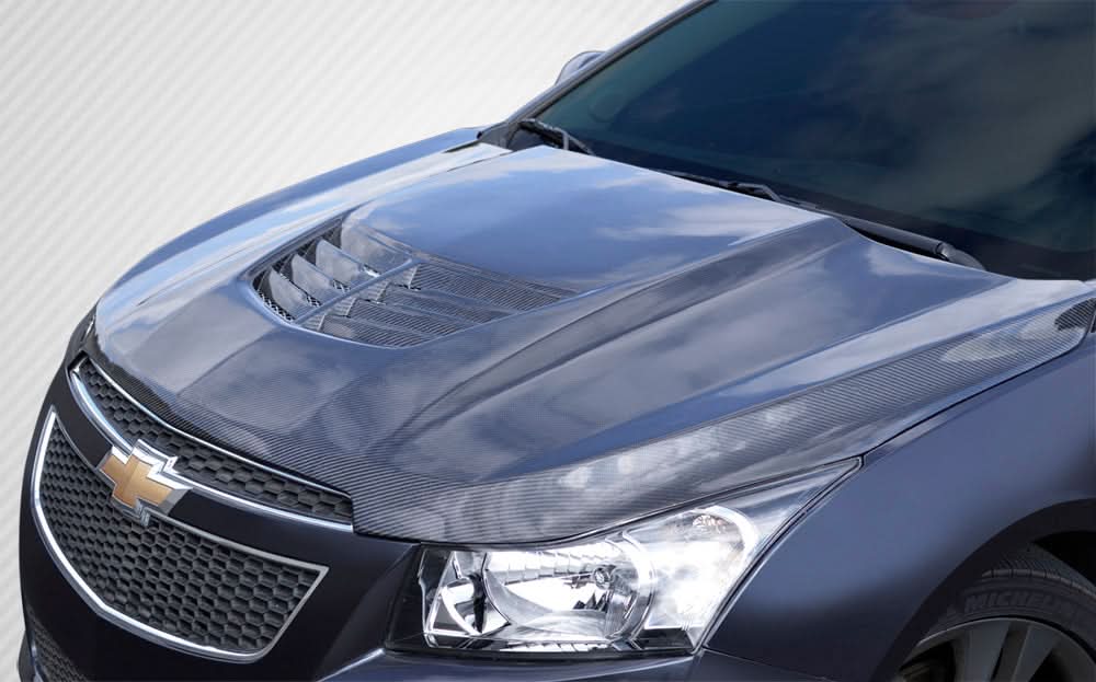 2011-2015 Chevrolet Cruze Stingray Z Style Hood - Carbon Fiber