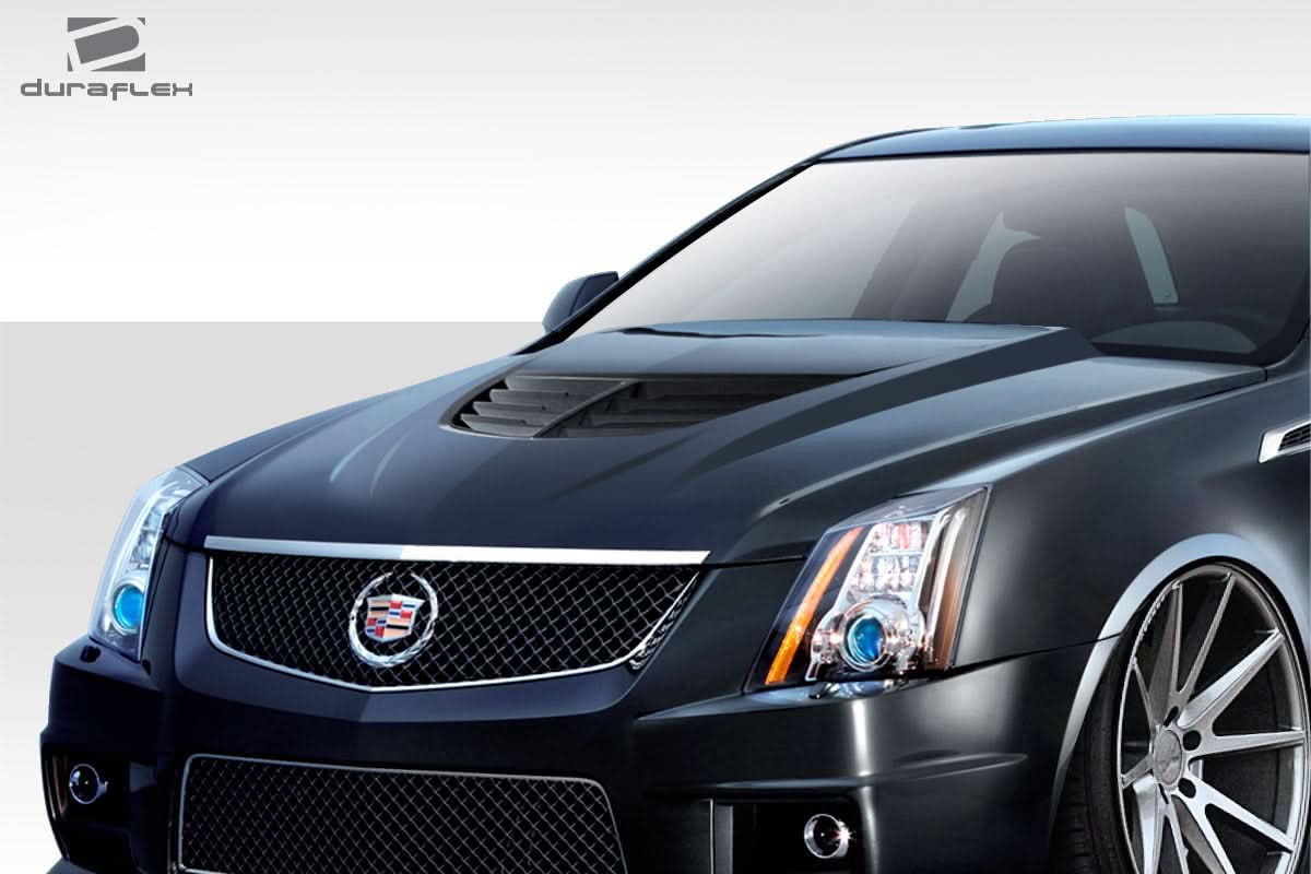2009-2014 Cadillac CTS-V Stingray Z Style Hood - 1 Piece - FRP