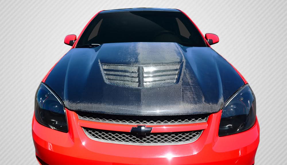 2005-2010 Chevrolet Cobalt / Pontiac G5 Stingray Z Style Hood - Carbon Fiber