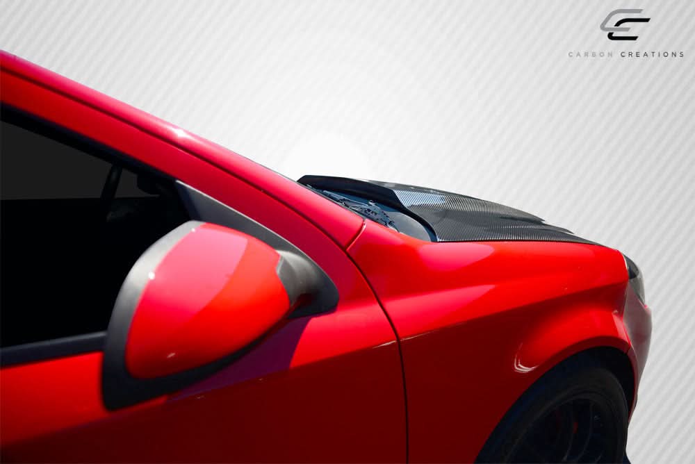 2005-2010 Chevrolet Cobalt / Pontiac G5 Stingray Z Style Hood - Carbon Fiber