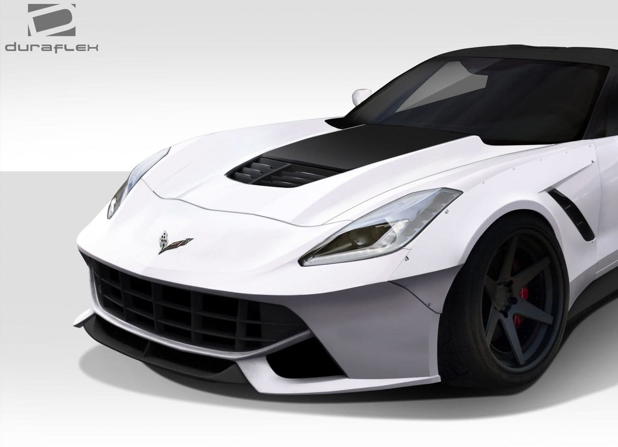 2014-2019 Chevrolet Corvette C7 Gran Veloce Style Front Bumper - FRP