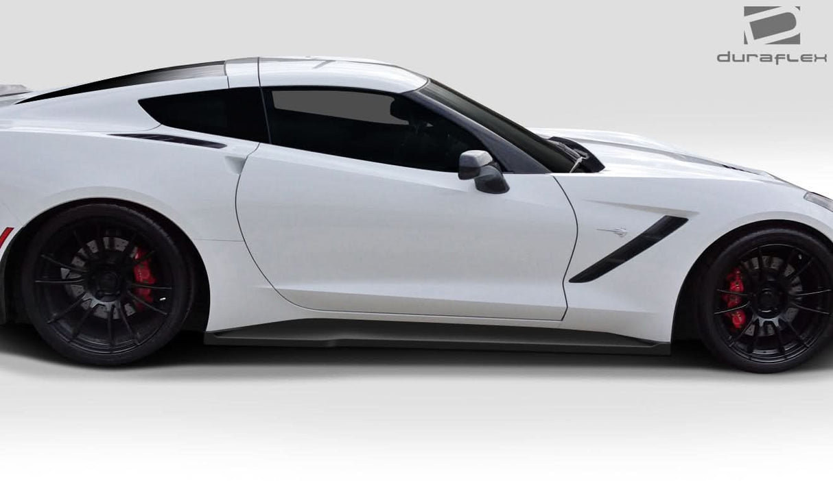 2014-2019 Chevrolet Corvette C7 Gran Veloce Style Side Skirts - FRP
