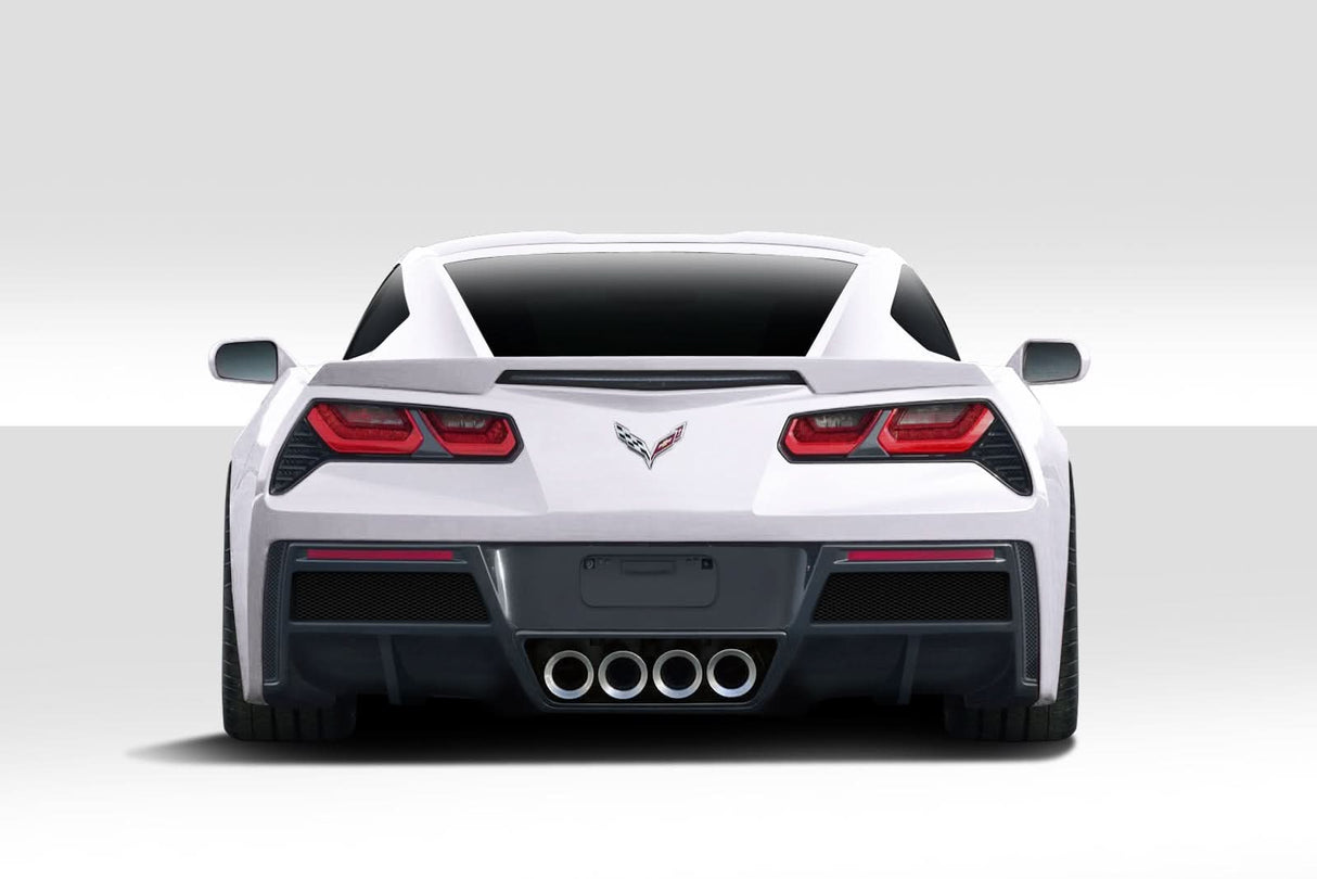 2014-2019 Chevrolet Corvette C7 Gran Veloce Style Rear Diffuser - FRP