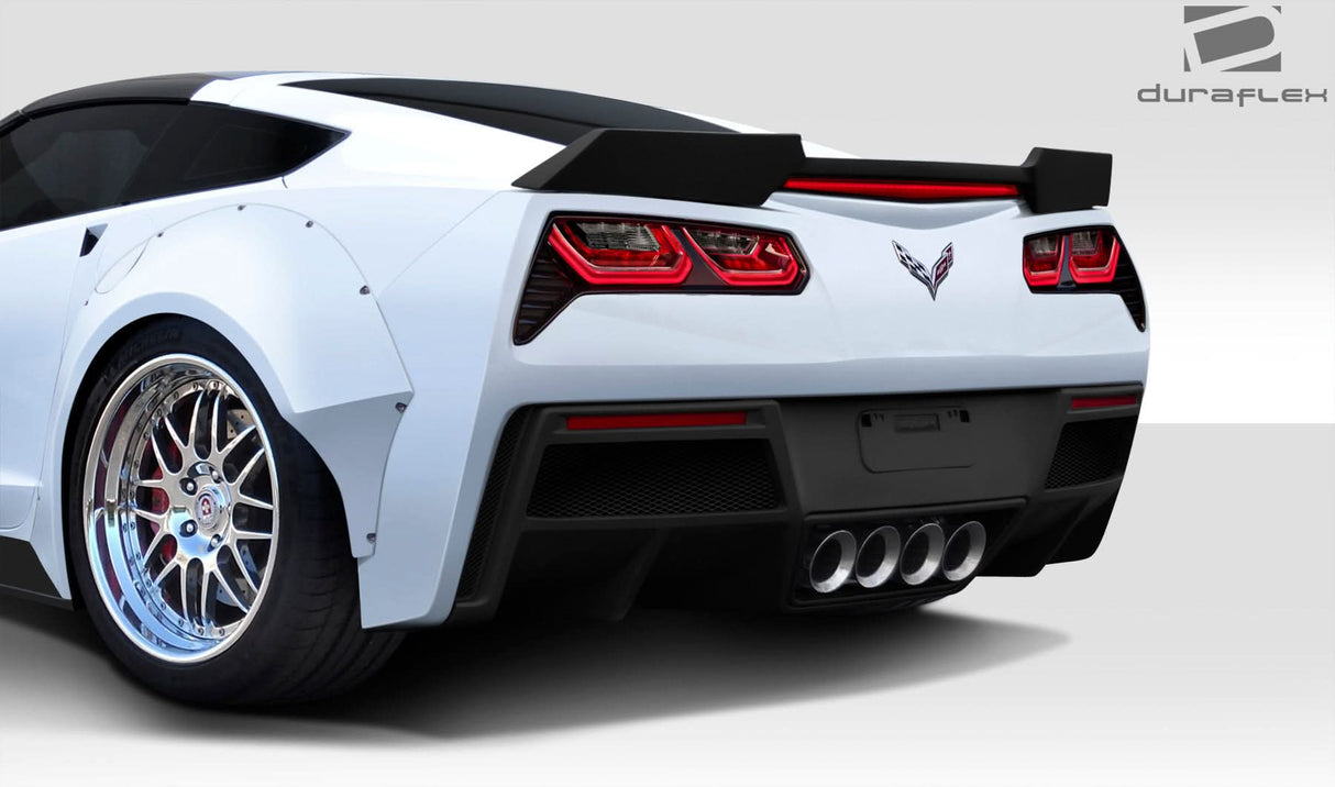 2014-2019 Chevrolet Corvette C7 Gran Veloce Style Rear Diffuser - FRP