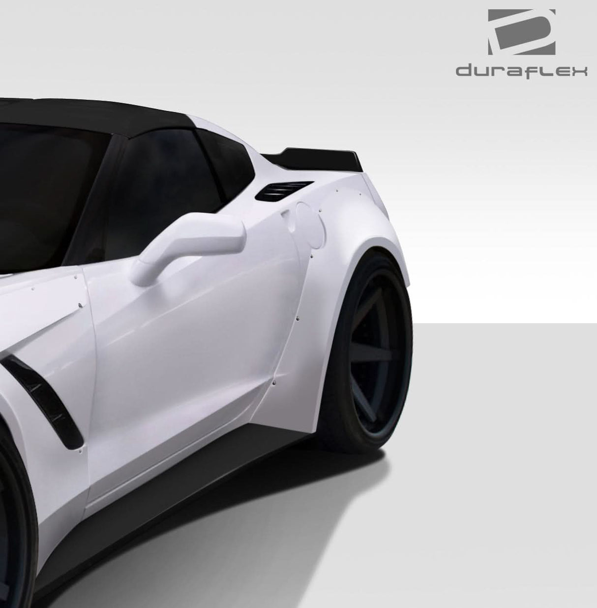 2014-2019 Chevrolet Corvette C7 Gran Veloce Style Wide Body Rear Fender Flares - FRP