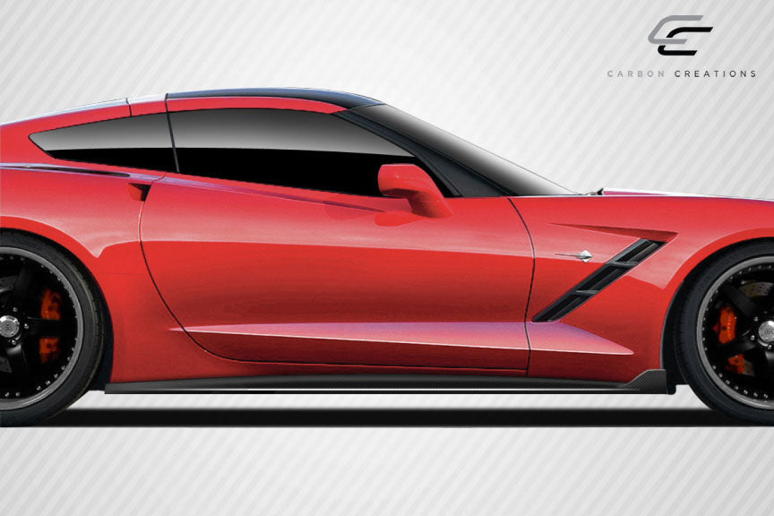 2014-2019 Chevrolet Corvette C7 GT Concept Style Side Splitters