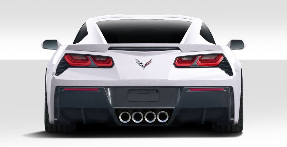 2014-2019 Chevrolet Corvette C7 GT Concept Style Rear Diffuser - FRP
