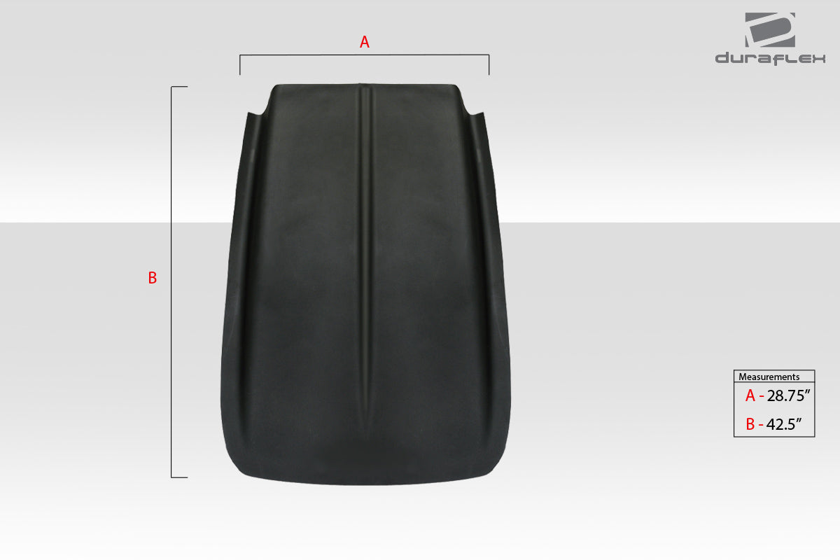 Universal Duraflex Z28 Look Hood Cowl Scoop Vent - 1 Piece