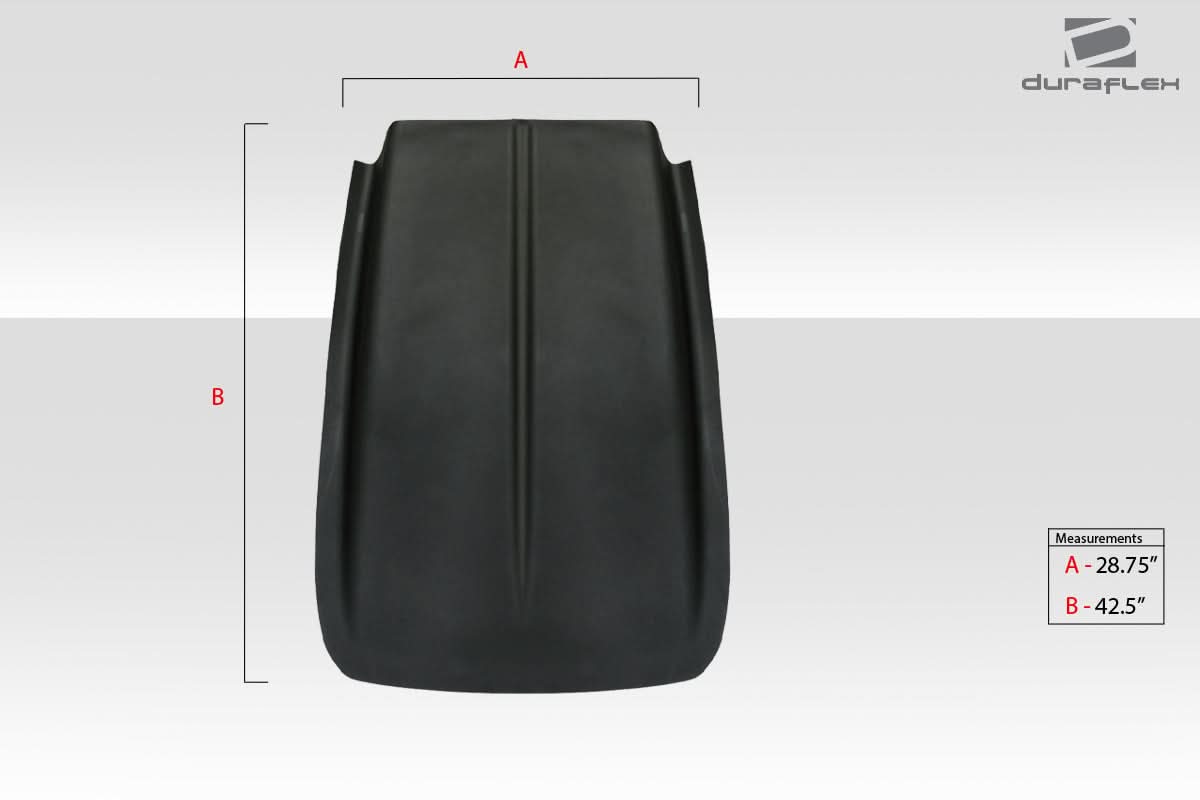 Universal Z28 Look Hood Cowl Scoop Vent - 1 Piece - FRP