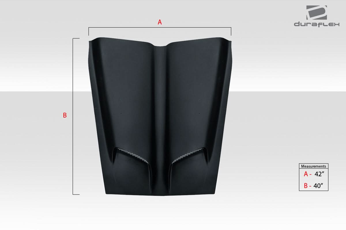Universal WS6 Look Hood Cowl Scoop Vent - 1 Piece - FRP