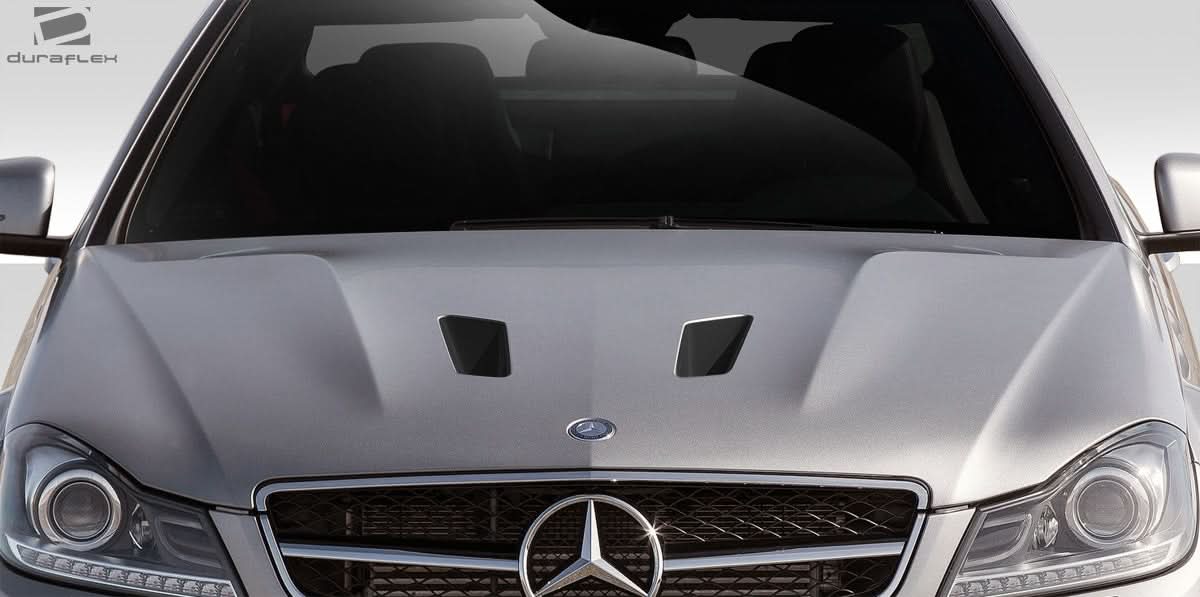 Universal Black Series Look Hood Ducts Scoops Vents - 2 Piece - FRP