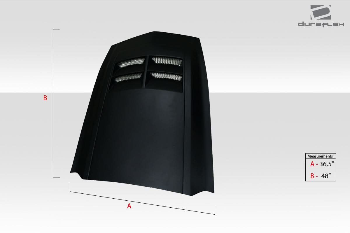Universal ZL1 Look Hood Cowl Scoop Vent - 1 Piece - FRP