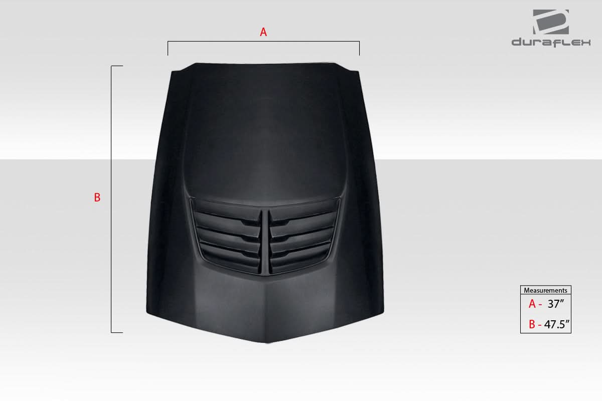 Universal Z06 Look Hood Cowl Scoop Vent - 1 Piece - FRP