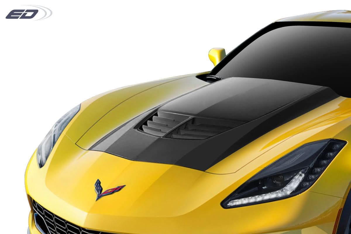 Universal Z06 Look Hood Cowl Scoop Vent - 1 Piece - FRP
