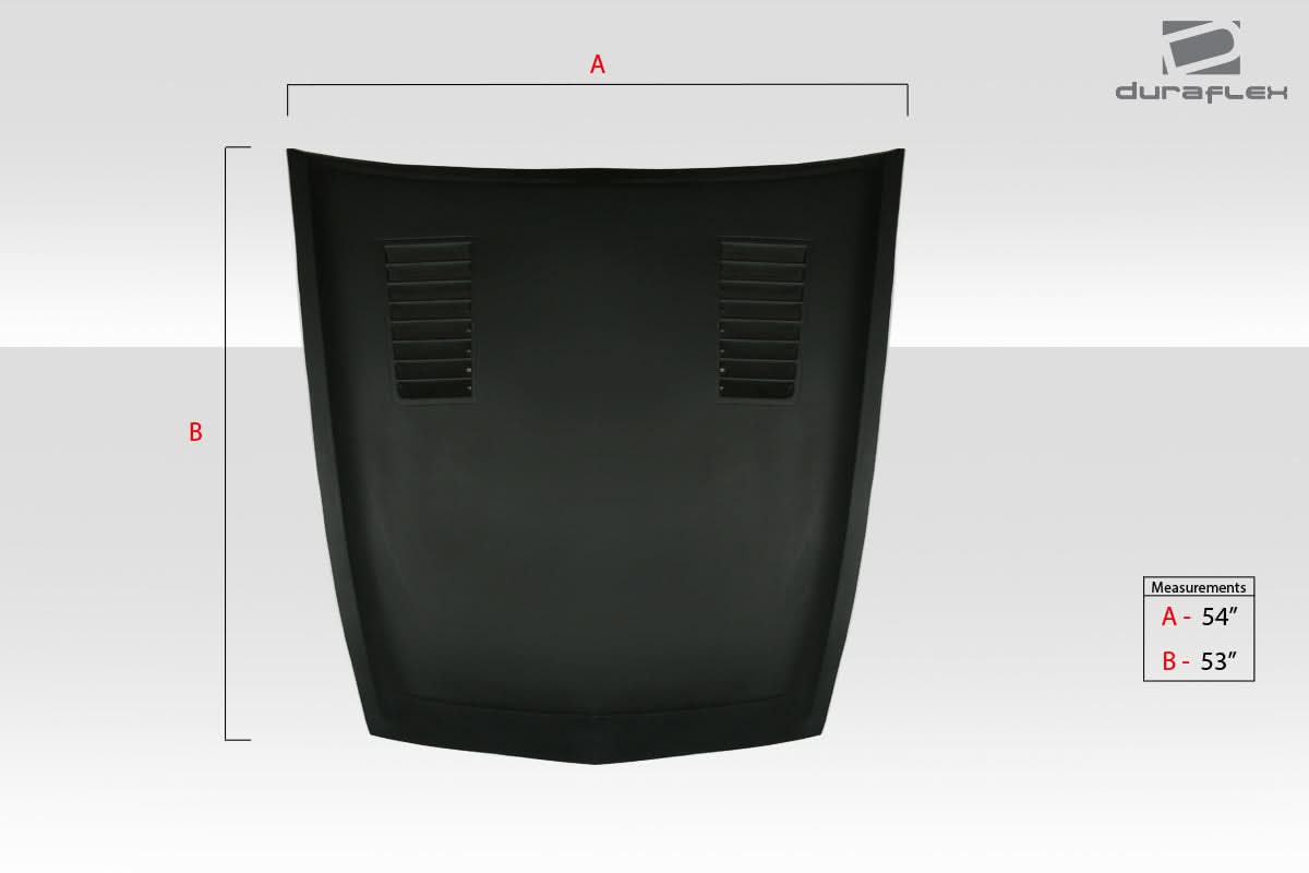 Universal GT500 Style Hood Cowl Scoop Vent - 1 Piece - FRP