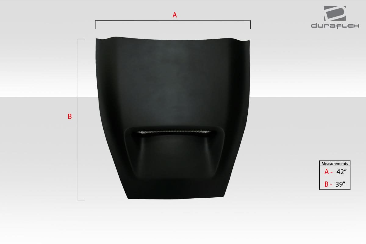 Universal SRT Look Hood Cowl Scoop Vent - 1 Piece - FRP