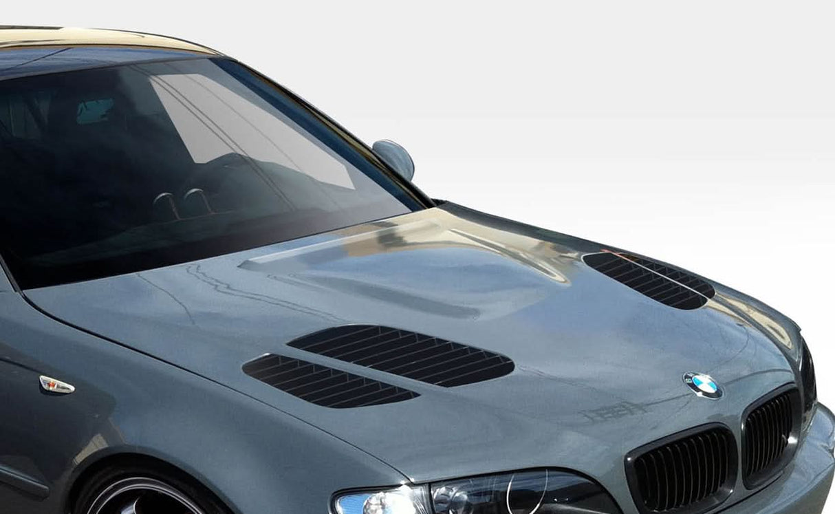 Universal GTR Style Hood Vents Scoops Ducts - 2 Piece - FRP