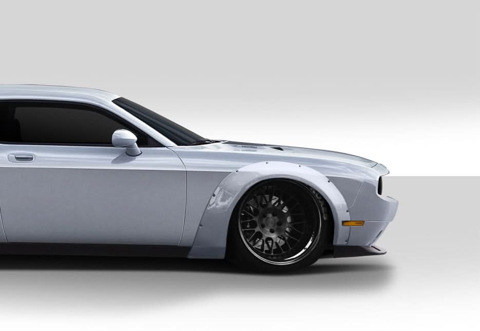 2008-2023 Dodge Challenger Novara Style Wide Body Front Fender Flares - FRP