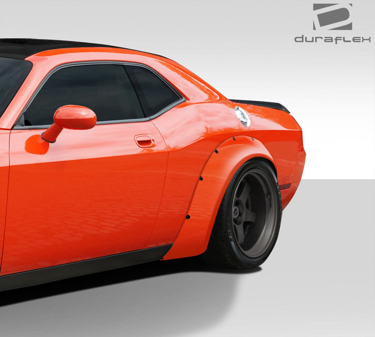 2008-2023 Dodge Challenger Novara Style Wide Body Rear Fender Flares - FRP