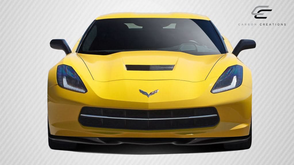 2014-2019 Chevrolet Corvette C7 Apex Style Front Splitter - Carbon Fiber