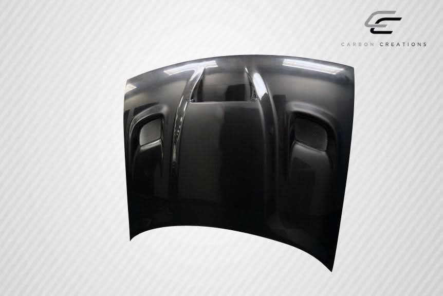 2008-2023 Dodge Challenger Dritech Hellcat Look Hood - Carbon Fiber